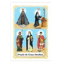 ORAÇÃO DA GRAÇA IMEDIATA - PACOTE C/100 SANTINHOS DE PAPEL