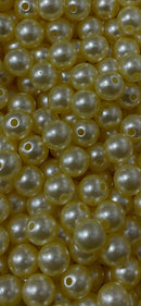 Pérola Inteira com Furo 08mm em ABS com 50g ( mais ou menos 225 bolinhas)