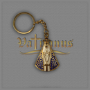 Chaveiro Nossa Senhora Aparecida Dourado com Strass