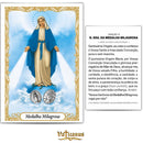 NOSSA SENHORA DA MEDALHA MILAGROSA - PACOTE C/ 100 SANTINHOS DE PAPEL