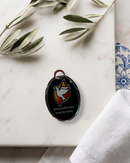 Medalha de Metal Personalizada 4x3 cm com Imagem Resinada do Divino Espírito Santo