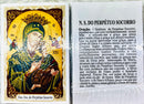 NOSSA SENHORA DO PERPÉTUO SOCORRO - PACOTE C/ 100 SANTINHOS DE PAPEL