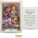 ANJO DA GUARDA TRÊS ANJOS - PACOTE C/ 100 SANTINHOS DE PAPEL