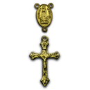 Kit Crucifixo e Entremeio N. senhora de Fátima ( 25 peças de cada)