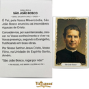 SÃO JOÃO BOSCO - PACOTE C/100 SANTINHOS DE PAPEL
