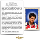 SÃO CARLO ACUTIS - PACOTE COM 100 SANTINHOS DE PAPEL