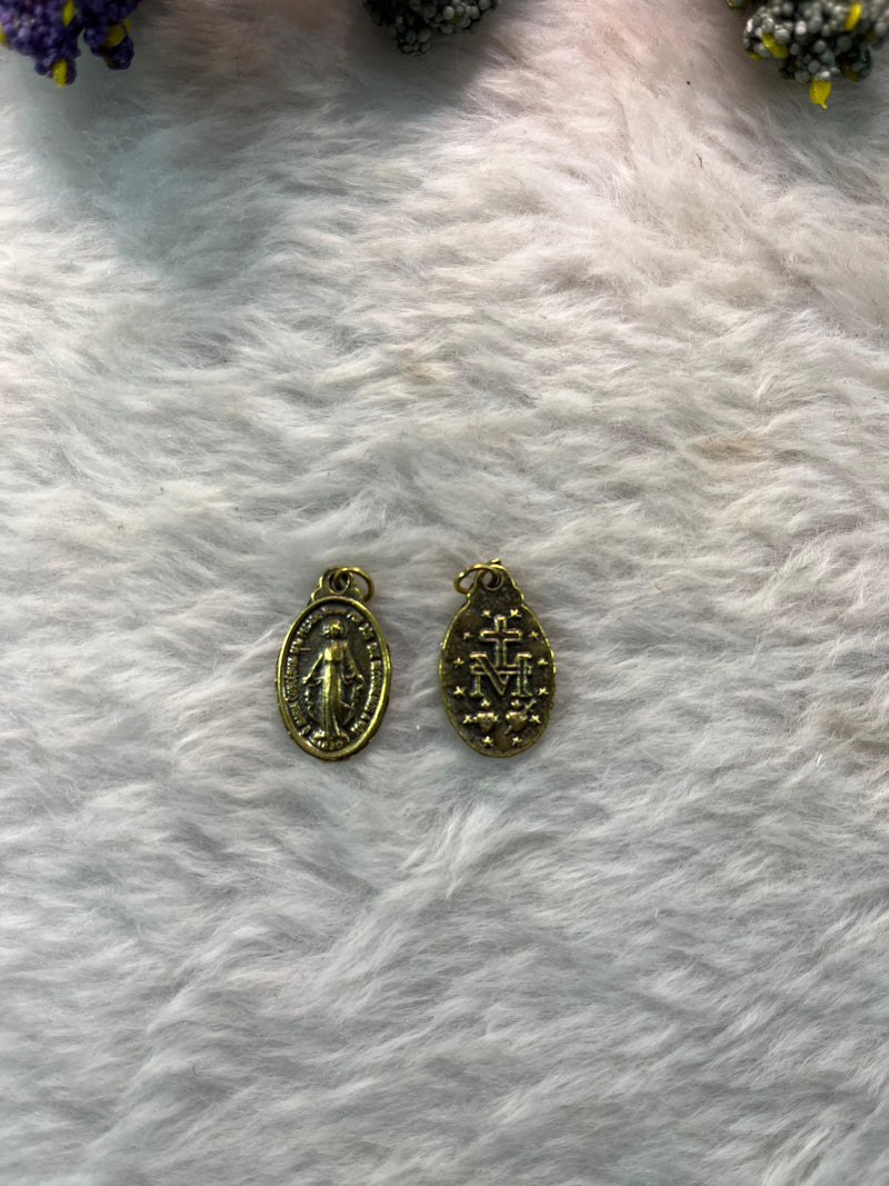 Medalha milagrosa nossa senhora das Graças 1,8cm x 1,3cm ( pacote com 25)