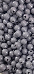 BOLA LEITOSA PASSANTE 08MM EM PLÁSTICO COM 50GR (mais ou menos 180 bolinhas)