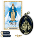 MEDALHA N.SRA. DAS GRAÇAS ( MEDALHA MILAGROSA) GRANDE 4X3CM RESINADA