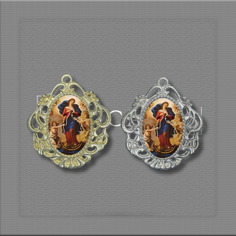 MEDALHA TIPO RELICÁRIO PERSONALIZADA 4,2 x 4cm ( PACOTE COM 5)