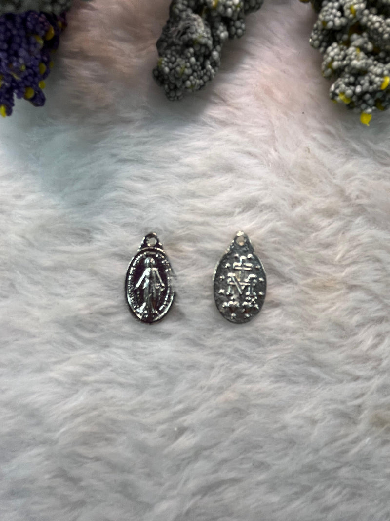 Medalha milagrosa nossa senhora das Graças 1,8cm x 1,3cm ( pacote com 25)