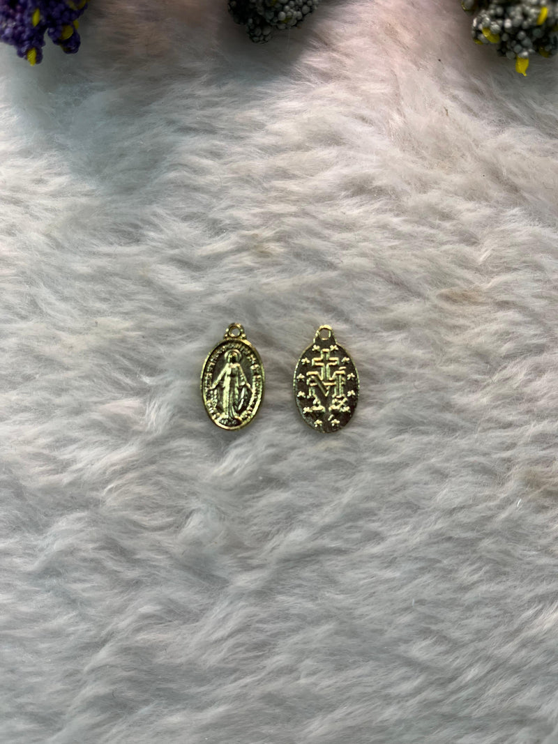 Medalha milagrosa nossa senhora das Graças 1,8cm x 1,3cm ( pacote com 25)