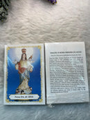 NOSSA SENHORA DO ALÍVIO - PACOTE C/ 100 SANTINHOS DE PAPEL