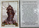 NOSSA SENHORA DO AMPARO- PACOTE C/ 100 SANTINHOS DE PAPEL