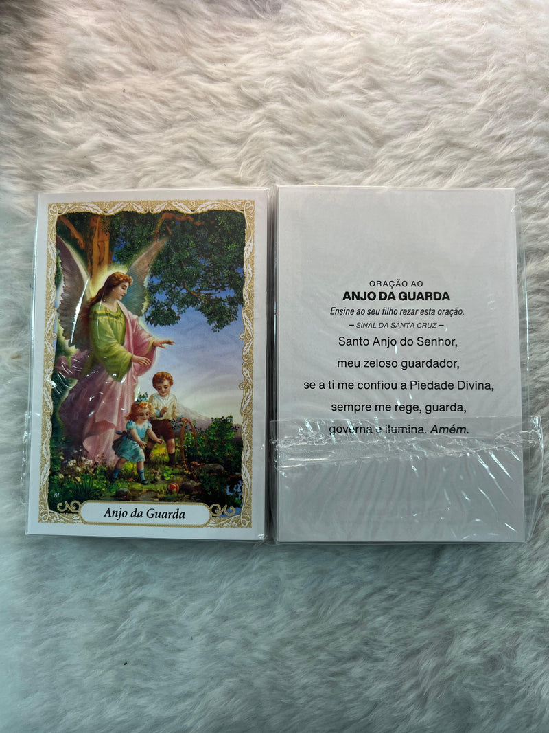 ANJO DA GUARDA - PACOTE C/ 100 SANTINHOS DE PAPEL