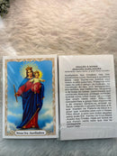 Nossa Senhora Auxiliadora (pacote com 100) Santinho de papel