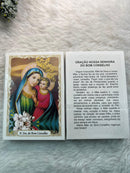 NOSSA SENHORA DO BOM CONSELHO - PACOTE C/ 100 SANTINHOS DE PAPEL