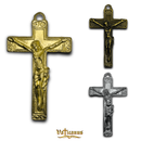 CRUCIFIXO GRANDE 7CM X 4,3CM P/ MONTAGEM