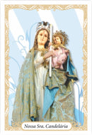 NOSSA SENHORA DA CANDELÁRIA - PACOTE C/ 100 SANTINHOS DE PAPEL