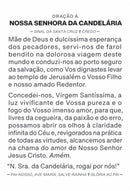 NOSSA SENHORA DA CANDELÁRIA - PACOTE C/ 100 SANTINHOS DE PAPEL