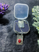 Escapulário em Aço Inox com Imagens Gravadas