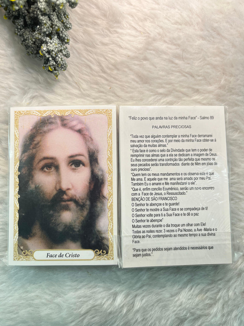 FACE DE CRISTO - PACOTE C/ 100 SANTINHOS DE PAPEL