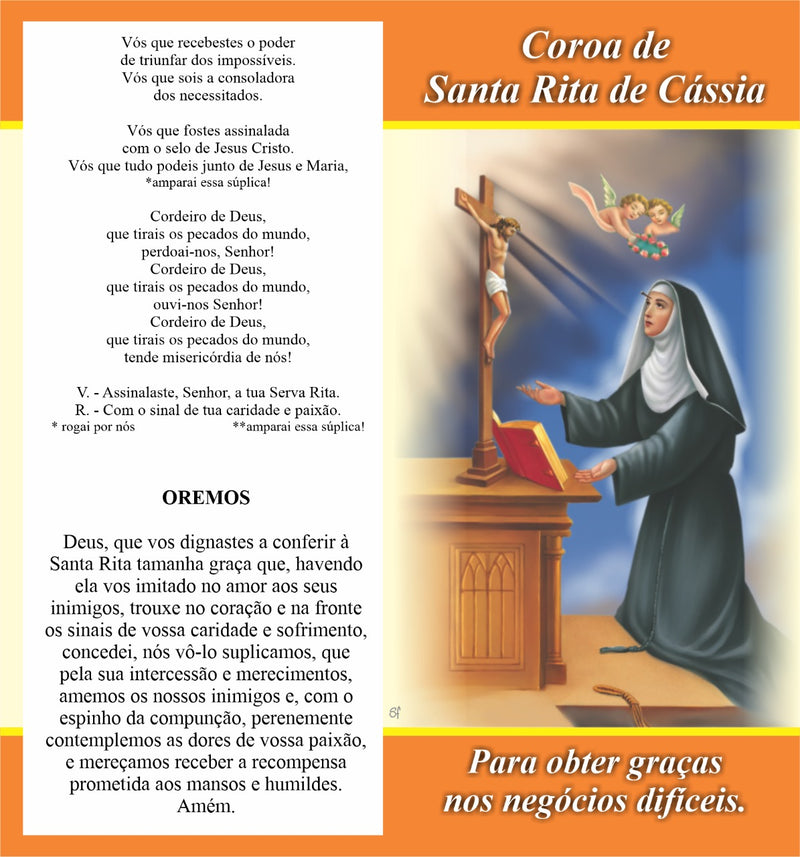 Folheto Coroa de Santa Rita de Cássia
