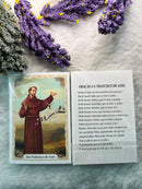 São Francisco de Assis - PACOTE C/ 100 SANTINHOS DE PAPEL