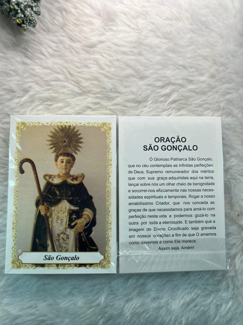 SÃO GONÇALO - PACOTE C/ 100 SANTINHOS DE PAPEL
