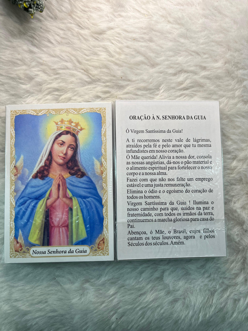NOSSA SENHORA DA GUIA - PACOTE C/ 100 SANTINHOS DE PAPEL
