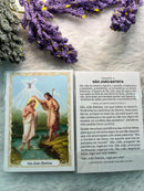 SÃO JOÃO BATISTA - PACOTE C/ 100 SANTINHOS DE PAPEL