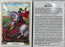 SÃO JORGE- PACOTE C/ 100 SANTINHOS DE PAPEL