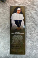 Marca página de papel com imagem de Santa Dulce dos Pobres