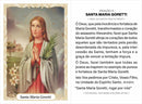 SANTA MARIA GORETTI- PACOTE C/ 100 SANTINHOS DE PAPEL