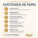 CINCO MINUTOS COM SANTO ANTÔNIO - PACOTE C/ 100 SANTINHOS DE PAPEL