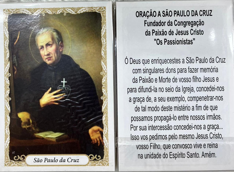 SÃO PAULO DA CRUZ - PACOTE C/ 100 SANTINHOS DE PAPEL
