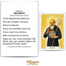 SÃO BENTO - PACOTE C/ 100 SANTINHOS DE PAPEL