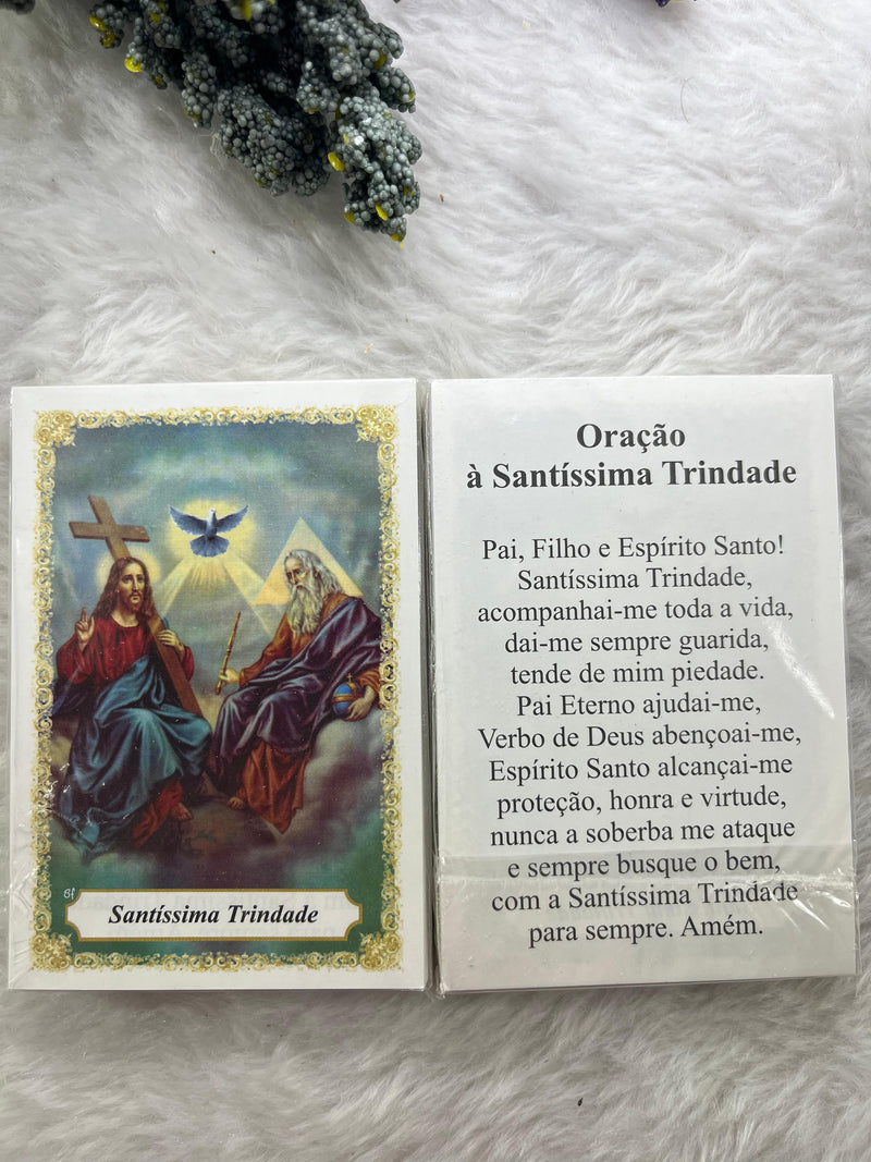 SANTÍSSIMA TRINDADE - PACOTE C/ 100 SANTINHOS DE PAPEL