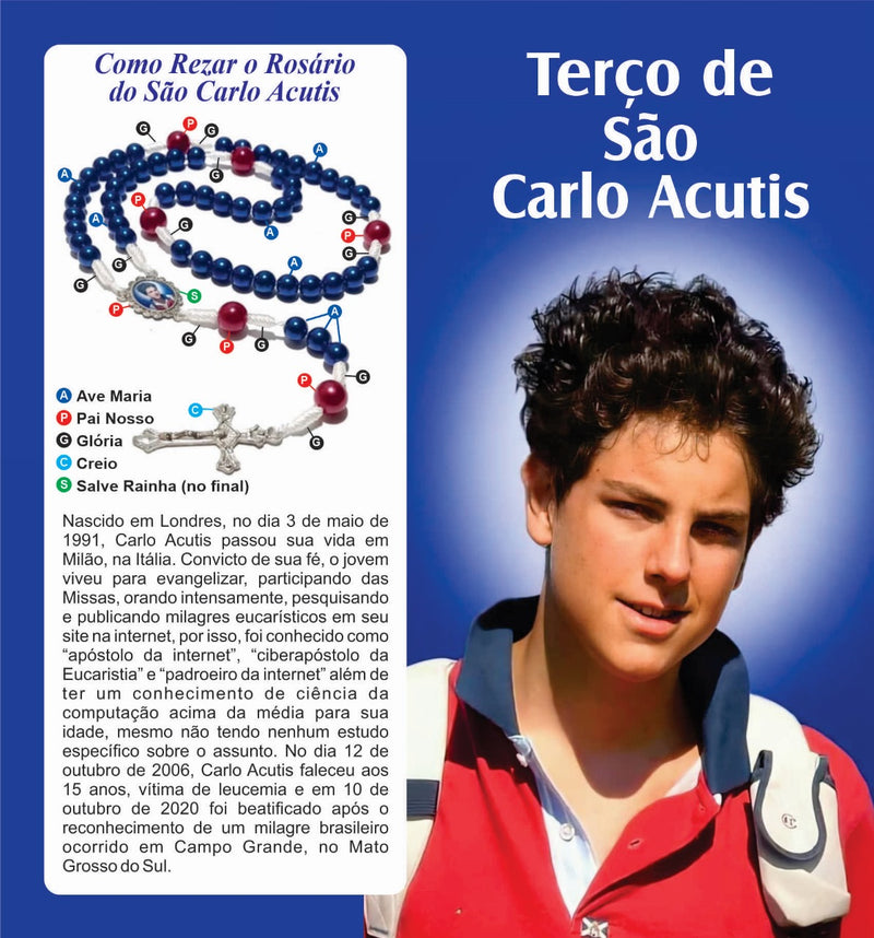 FOLHETO COMO REZAR O TERÇO CARLO ACUTIS