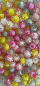 Bola  Sextavada Acrílica colorida 08mm