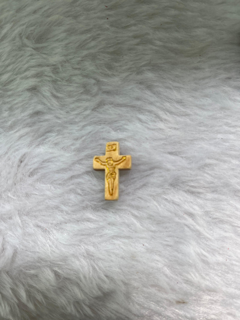 CRUZ DE MADEIRA MINI 2,2 x 1,5cm ( pacote com 10)