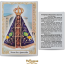 NOSSA SENHORA APARECIDA - BASILICA - PACOTE C/ 100 SANTINHOS DE PAPEL (ORAÇÃO)