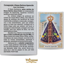 NOSSA SENHORA APARECIDA - BASILICA - PACOTE C/ 100 SANTINHOS DE PAPEL (ORAÇÃO)