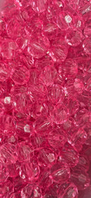 BOLA SEXTAVADA PASSANTE ( IMITA CRISTAL) 08MM COM 50GR ( mais ou menos 180 bolinhas)