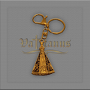 CHAVEIRO MOSQUETÃO N.SRA. APARECIDA DOURADO- 7CM