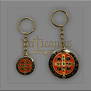 CHAVEIRO SÃO BENTO COLORIDO DOURADO