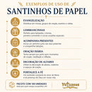 SANTA FILOMENA - PACOTE C/ 100 SANTINHOS DE PAPEL