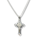 Crucifixo São Bento Vazado com Corrente – Aço Inoxidável