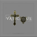 KIT CRUCIFIXO 5,5cm x 3,3cm E ENTREMEIO DE SÃO BENTO 1,8cm x 1,8cm P/ MONTAGEM