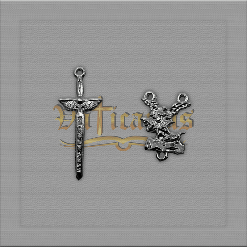 KIT CRUCIFIXO E ENTREMEIO DE SÃO MIGUEL P/ MONTAGEM